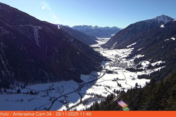 La nuova webcam ad Anterselva mostra la vista in direzione di Anterselva di Mezzo. (Foto: RAS)