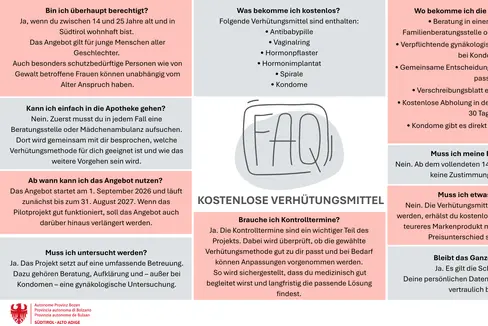 Am 1. September startet in Südtirol ein Pilotprojekt, das Menschen dabei unterstützt, gesund und selbstbestimmt mit Sexualität, Kinderwunsch und Verhütung umzugehen. (Grafik: LPA/Viktoria Huber)