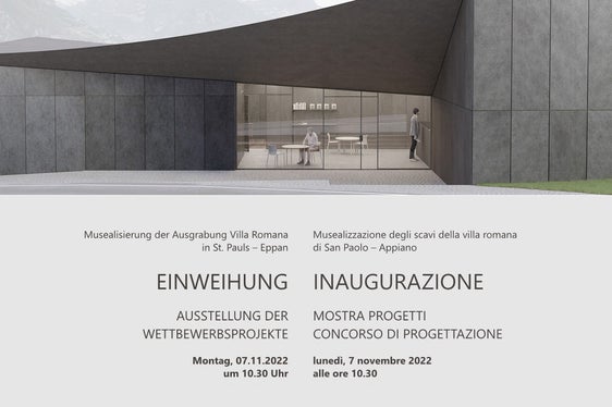 Ein Museum, in dem man in St. Pauls/Eppan auf den Spuren der Römer wandeln kann, soll entstehen. Ein Siegerprojekt für die Überreste der Römischen Villa wurde ermittelt. (Foto: LPA)