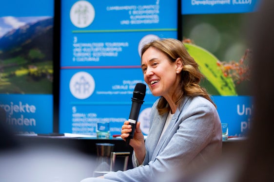 La direttrice della Ripartizione Europa della Provincia (autorità di gestione del programma Interreg Italia Austria 2021-27), Martha Gärber. (Foto: ASP/Fabio Brucculeri)
