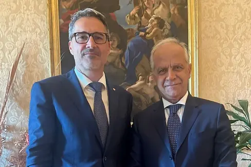 Landeshauptmann Arno Kompatscher (links) traf Innenminister Matteo Piantedosi im Viminale. (Foto: LPA)