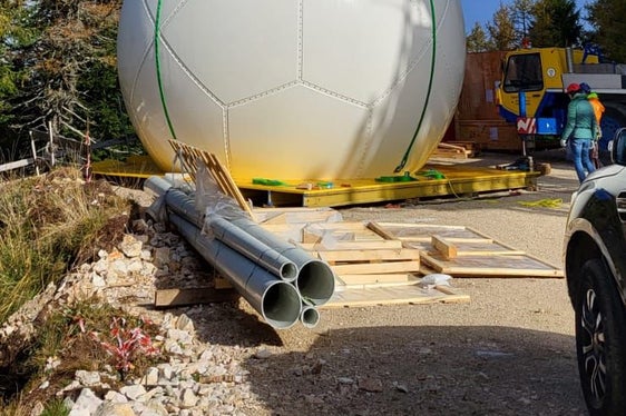 Die neue Wetterradarstation auf dem Gantkofel ist ein Gemeinschaftsprojekt der beiden Provinzen Bozen und Trient. (Foto: LPA/Dienst für Risikoprävention und CUE Trient)