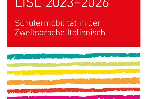 Sommer, Sonne und Sprache: Die Teilnehmerinnen und Teilnehmer am ESF-Projekt LiSe (Lingua Seconda) erwartet ein abwechslungsreiches Programm mit 25 Unterrichtseinheiten. (Grafik: Deutsche Bildungsdirektion)