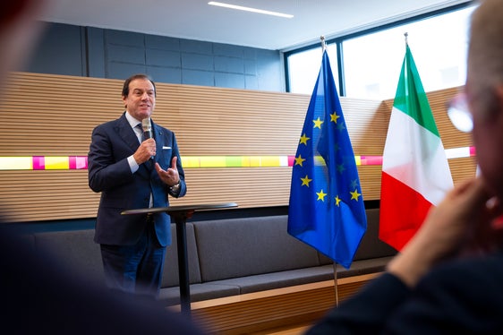 Il viceministro dell'Economia e delle Finanze Maurizio Leo nel corso della sua relazione sulla riforma fiscale (Foto: ASP/Fabio Brucculeri)