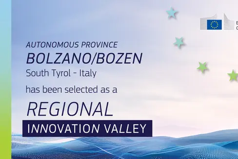 Südtirol wurde von der EU-Kommission das Label Regional Innovation Valley zuerkannt. Damit werden Südtirols Bemühungen, das regionale Innovationsökosystem zu stärken, sich mit anderen Regionen zu vernetzen und die Forschungs- und Innvoationsinvestitionen auf die EU-Prioritäten auszurichten, anerkannt. (Grafik: EU-Kommission)