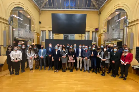 Foto di gruppo al termine della cerimonia (Foto: ASP)