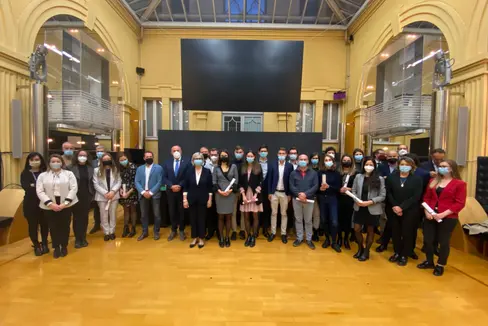 Foto di gruppo al termine della cerimonia (Foto: ASP)