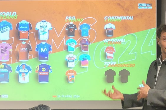 Er sei Zeuge, dass alle, Radfahrer, Sportdirektoren und Journalisten, es kaum erwarten könnten, an der Tour of the Alps teilzunehmen, sagte Radprofi Daniel Oss. (Foto: Euregio/Armin Gluderer)