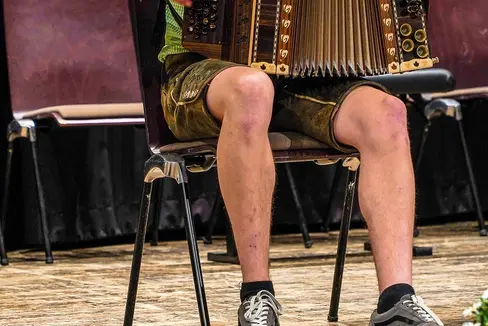 Giovanni Costanzi mit der Steirischen Harmonika (Foto: LPA/Referat Volksmusik)