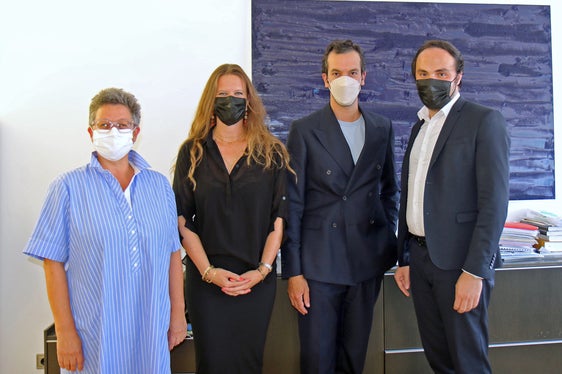 Visita all’assessore Achammer del futuro direttore artistico delle VBB, Rudolf Frey. Erano presenti anche l’attuale direttrice artistica Irene Girkinger e Barbara Weis, presidente della VBB (Foto: ASP/Edith Benischek).