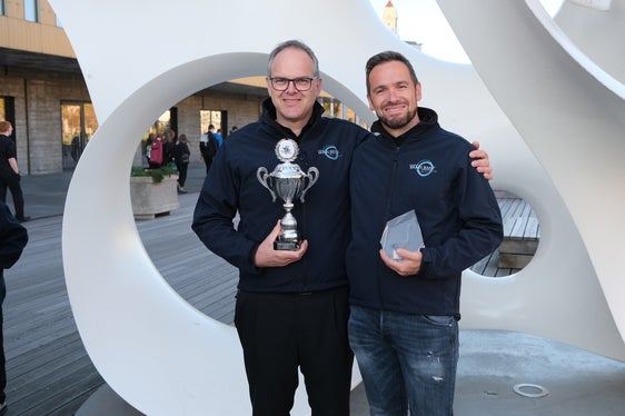 Il maestro Johann Finatzer (nella foto a sinistra) e l'organizzatore Bernhard Pircher fieri ed orgogliosi di questo risultato (Foto: ASP/Direzione provinciale Scuola musicale tedesca e ladina)