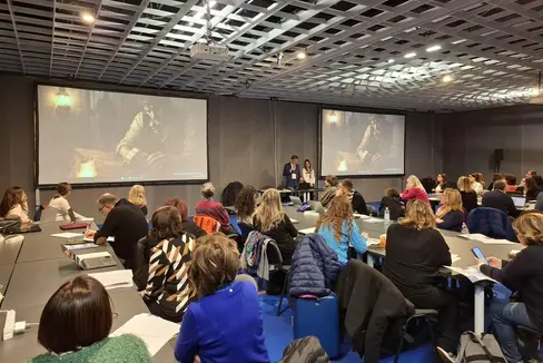 A Firenze grande partecipazione per l'edizione 2026 di Fiera Didacta. Tra i numerosi appuntamenti tenutisi nella tre giorni, anche un workshop dedicato all'IA. (Foto: Direzione Istruzione e Formazione in lingua italiana)