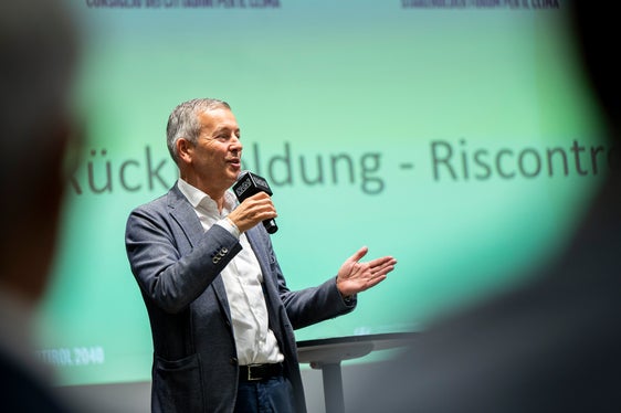 Die neuen umsetzbaren Maßnahmen werden bei der Überarbeitung des Klimaplans und in den jeweiligen Fachplänen miteinbezogen, erklärte Landesrat Peter Brunner. (Foto: LPA/Fabio Brucculeri)