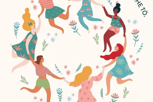 Frauen stärken wollen die sechs Organisationen, die die Kampagne zum Tag der Frau am 8. März tragen. (Grafik: Frauenbüro)