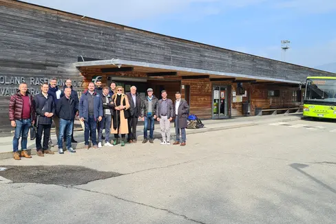 Giochi 2026: la mobilità della Val Pusteria al centro del sopralluogo tenutosi in Val Pusteria. (Foto: ASP/STA/Elisa Zambiasi)