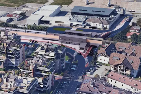 St. Jakob bekommt eine neue Bahnhaltestelle. (Rendering: Sta)