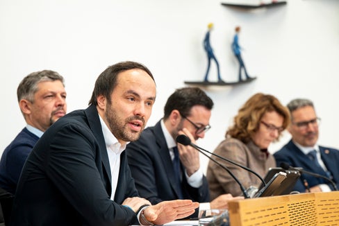 L'assessore provinciale Philipp Achammer: A Brunico e in Val Pusteria deve continuare ad esserci un'interessante offerta di formazione e aggiornamento professionale. (Foto: USP/Fabio Brucculeri)