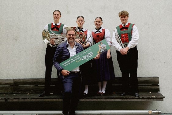 Il quartetto Villklavier guidato da Meinhard Windisch, della Scuola di musica Chiusa/Siusi, ha ottenuto un ottimo successo con 91,9 punti. (Foto: ASP/direzione provinciale scuola musicale tedesca e ladina)