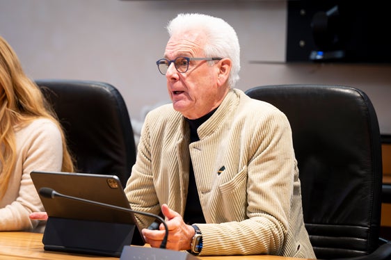 Il presidente del Comitato unico permanente degli ordini e dei collegi professionali (Cup) della Provincia di Bolzano, Claudio Sartori, presidente dell'Ordine degli ingegneri. (Foto: USP/Fabio Brucculeri)
