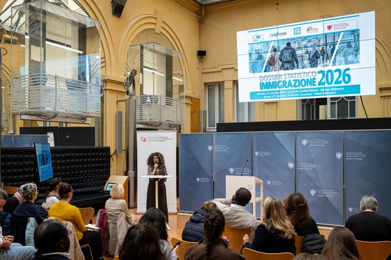 Barbara Bogoni, direttrice del Servizio di coordinamento per l'integrazione, ha condotto il convegno. (Foto: USP/Fabio Brucculeri)