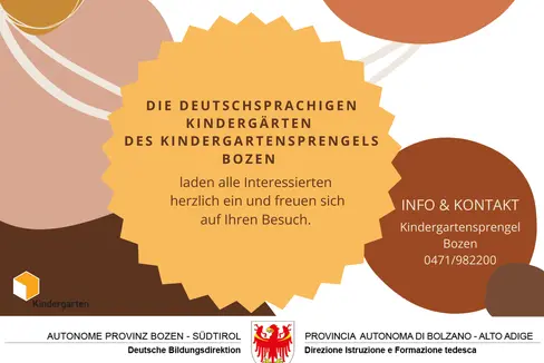 Am 3. Dezember öffnen die deutschsprachigen Kindergärten des Kindergartensprengels Bozen von 13 bis 16 Uhr ihre Türen für alle Interessierten.