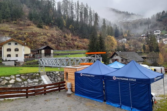 Una bella immagine della nuova stazione idrometrica. Verrà utilizzata anche per il monitoraggio del trasporto solido (Foto: ASP/Maja Clara)