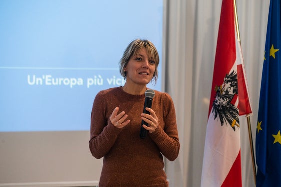 Die für Finanzen zuständige Regionalassessorin der autonomen Region Friaul-Julisch Venetien, Barbara Zilli (Foto: LPA/Claudia Corrent)