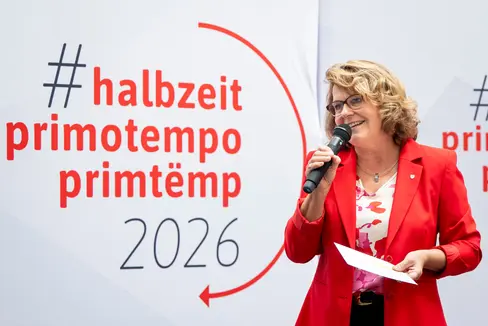 Landesrätin Rosmarie Pamer zog am 13. Juli eine Zwischenbilanz nach 2,5 Jahren Arbeit in der Landesregierung und gab einen Ausblick auf anstehende Schwerpunkte. (Foto: LPA/Fabio Brucculeri)