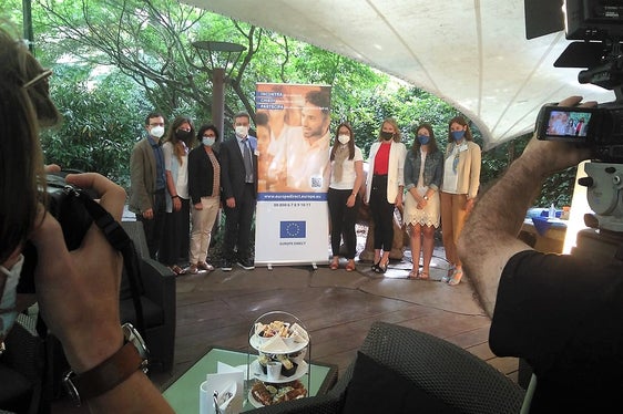 Il team del Fondo Sociale Europeo ha presentato oggi (2 luglio) il suo lavoro. (Foto: LPA/Angelika Schrott)