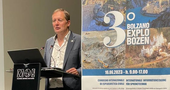 Landesrat Bessone hat das Symposion Bolzano Explo Bozen 2023 heute im NOI Techpark eröffnet. (Foto: LPA)