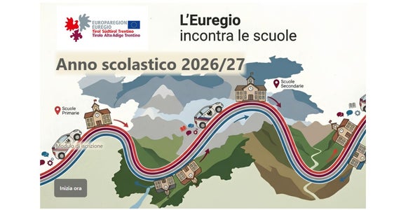 Tl Trentin vën la Euregio diretamënter te tlas: la dumandes per fé pea pra l pruiet l'Euregio se anconta cun la scola possa unì fates dai 14 de setëmber nchin ai 15 de utober. (Foto: Euregio)