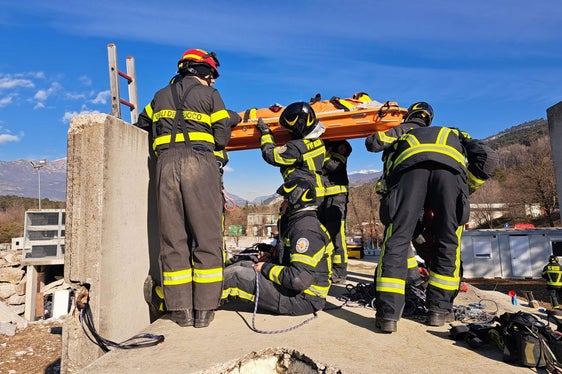 L'addestramento si è tenuto anche presso la Scuola statale dei vigili del fuoco di Roma. (Foto: ASP/Vigili del fuoco Corpo permanente di Bolzano)