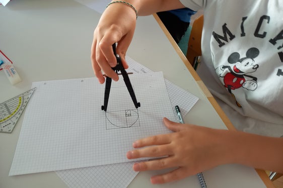 Fibonacci-Zahlen geometrisch dargestellt. (Foto: LPA/Monika Gatterer)