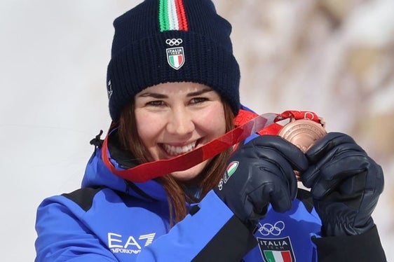 Nadia Delago festeggia il più grande risultato in carriera: è bronzo nella discesa libera a Pechino 2022 (Foto Fisi.org)