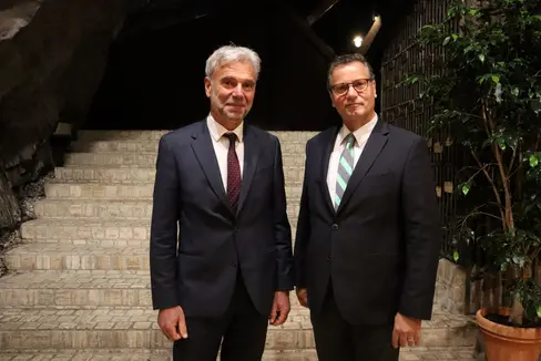 L'assessore Schuler ed il ministro Hauk al Centro di Laimburg (Foto: ASP/Noemi Prinoth)