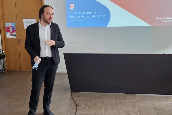 L'intervento dell'assessore provinciale al Lavoro, Philipp Achammer (Foto: ASP/mdg)