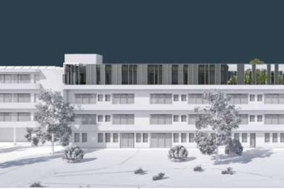 Rendering des neuen Kleinkinderheims in Bozen. (Bild: LPA/Ressort für öffentliche Arbeiten, Aufwertung des Vermögens, Grundbuch und Kataster)