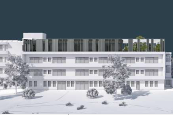 Rendering des neuen Kleinkinderheims in Bozen. (Bild: LPA/Ressort für öffentliche Arbeiten, Aufwertung des Vermögens, Grundbuch und Kataster)