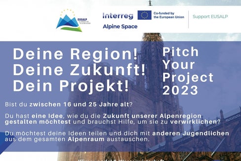 Junge Menschen zwischen 16 und 25 Jahren, sind eingeladen, beim Wettbewerb Pitch your project einzeln oder als Gruppe Projektideen für eine nachhaltige Entwicklung des Alpenraums einzureichen. (Foto: Eusalp)