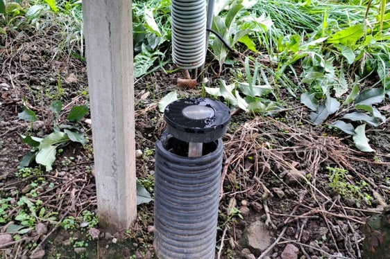 Ausgezeichnetes Projekt Sensorbasierte Bewässerung: im Bild ein Sensor (Foto: LPA/Agrarbetrieb Laimburg in der Agentur Landesdomäne)