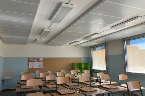 Migliorata l’acustica nelle aule e l’illuminazione nella palestra dell’Istituto Gasteiner a Bolzano (Foto: ASP)