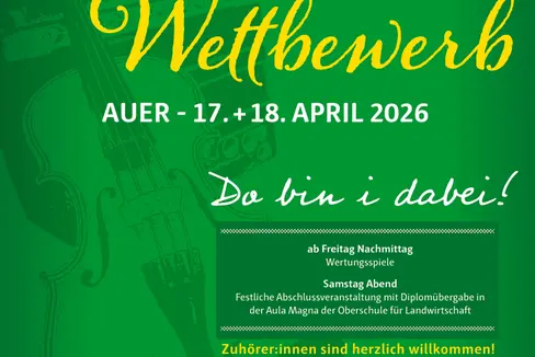 Anmeldungen zum Volksmusikwettbewerb Mitte April müssen innerhalb 24. Jänner erfolgen. (Foto: LPA/Referat Volksmusik)