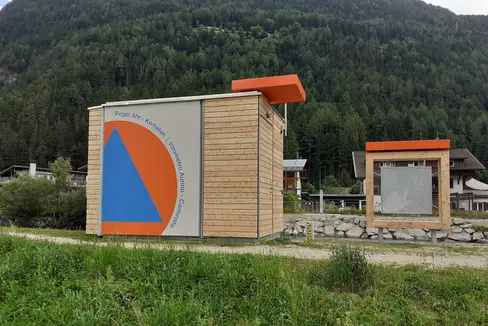 La nuova stazione idrometrica sull'Aurino a Caminata è entrata in funzione poche settimane fa (Foto: Agenzia per la protezione civile/ Ufficio idrologia e dighe)