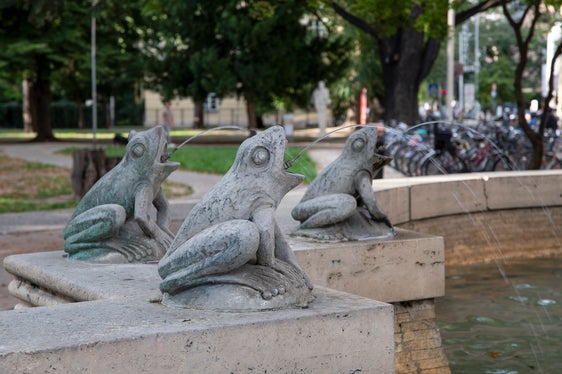 La Fontana delle rane viene posta sotto tutela come simbolo della città di Bolzano. (Foto: ASP/Soprintendenza ai beni culturali)