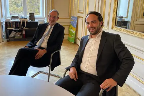 L'assessore Philipp Achammer con il ministro austriaco dell'istruzione, Heinz Faßmann (Foto: ASP)