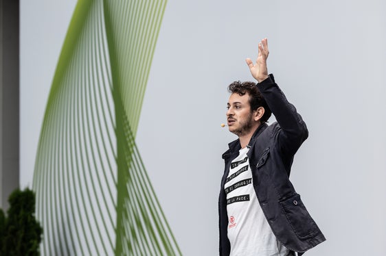 Giovanni Mori nel corso del suo intervento alla Fiera di Bolzano (Foto: ASP/Luca Guadagnini)