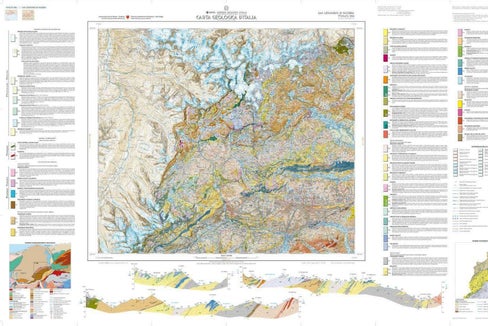Das geologische Kartenblatt 006 St. Leonhard ist das zehnte in Südtirol, das gedruckt wurde. (Grafik: LPA/Amt für Geologie und Baustoffprüfung)