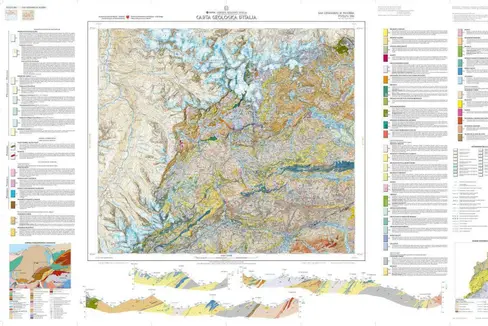 Das geologische Kartenblatt 006 St. Leonhard ist das zehnte in Südtirol, das gedruckt wurde. (Grafik: LPA/Amt für Geologie und Baustoffprüfung)