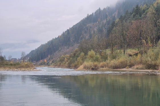 Das Amt für Wildbach- und Lawinenverbauung Ost in der Agentur für Bevölkerungsschutz beginnt am 9. März mit Arbeiten an der Rienz oberhalb der Ilsterner Au und fördert durch das Einbringen von Material die Dynamik für natürliche Überschwemmungsgebiete. (Foto: LPA/Amt für Wildbach- und Lawinenverbauung Ost in der Agentur für Bevölkerungsschutz)