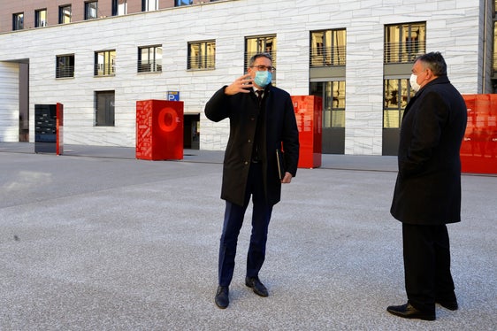 Il presidente Arno Kompatscher con Enrique Gustavo Gennuso, sindaco di San Carlos de Bariloche in Argentina (Foto: ASP)